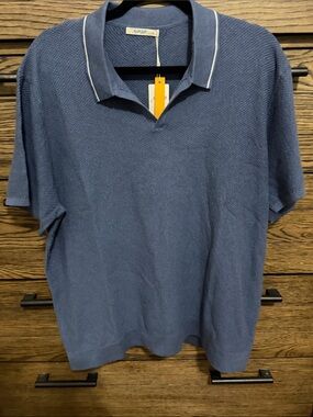NWT Marine Layer Greyson Sweater Polo Shirt Size XL